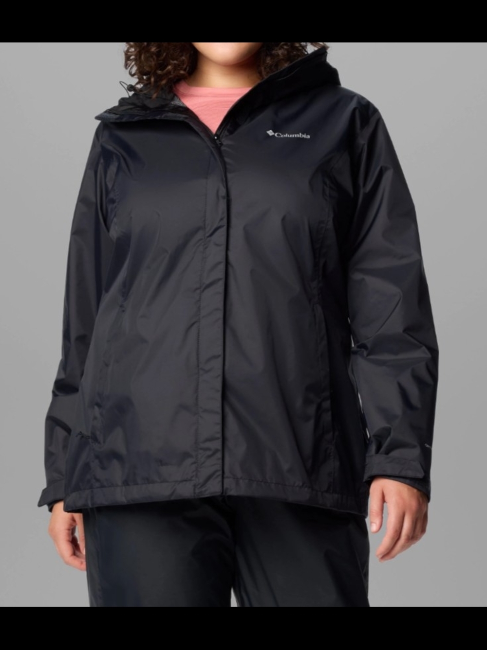 Columbia Arcadia II Plus Size Waterproof Hooded Rain Jacket Size 1X NWT $100